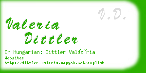 valeria dittler business card